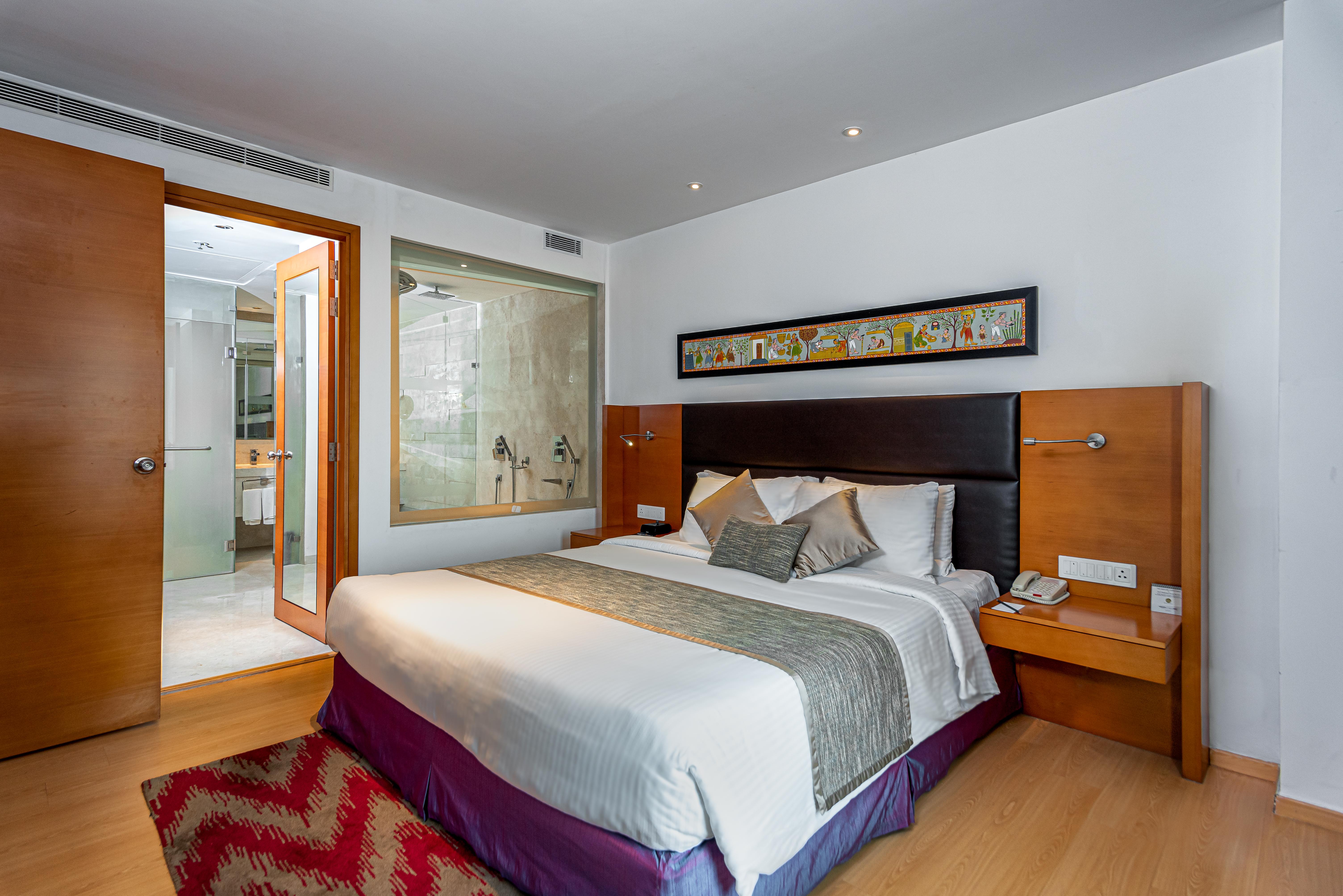 海得拉巴kcp雅高美居酒店 外观 照片 A bedroom at the Park